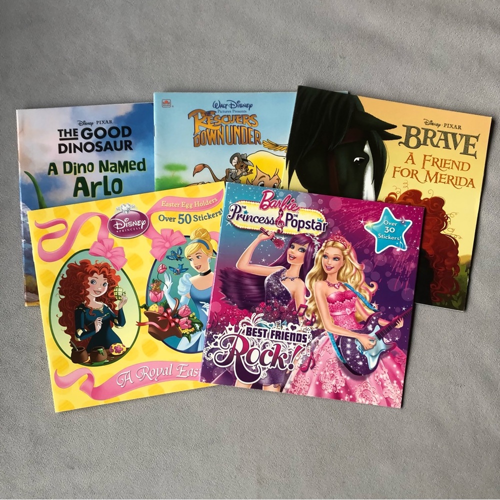 Set of 5 ~ Elementary Storybooks ~ Disney Barbie